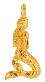 mermaid necklace gold